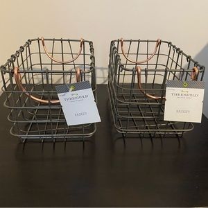 Threshold Metal Wire Baskets